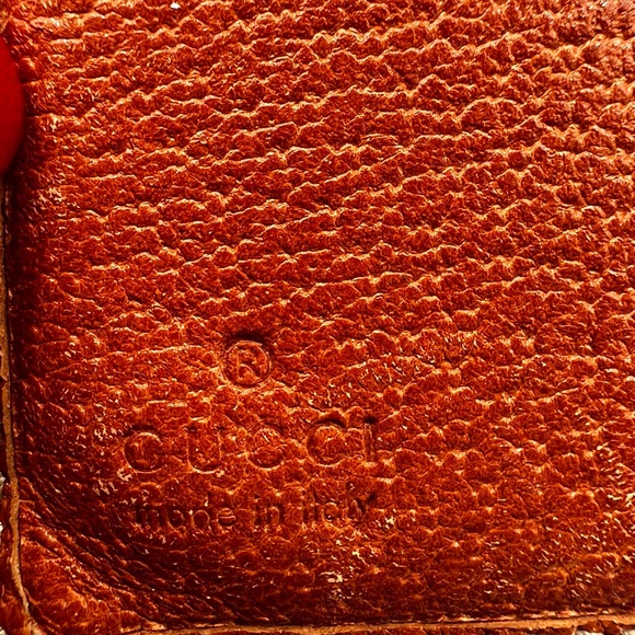 Gucci Brown and Gold Monogram Wallet - Picture 11 of 12